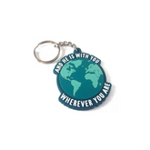 Earth-thema sleutelhanger with you voor een unieke uitstraling en herinnering